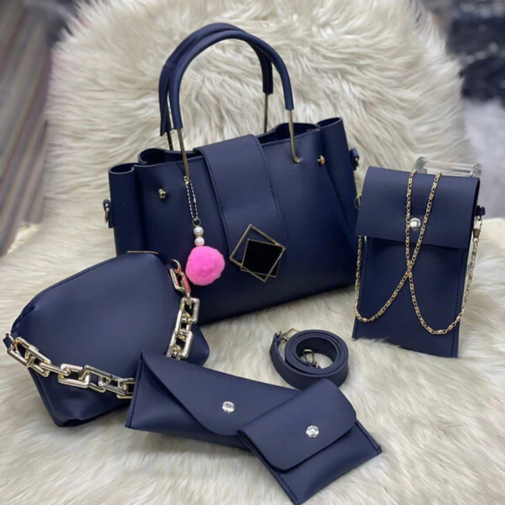 Leather 5 Pieces Bag Set