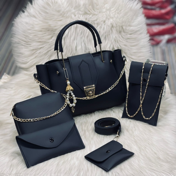 Leather 5 Pieces Bag