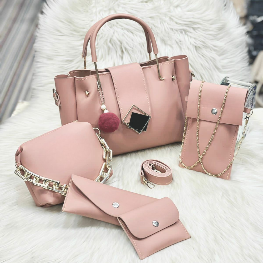 Leather 5 Pieces Bag Set