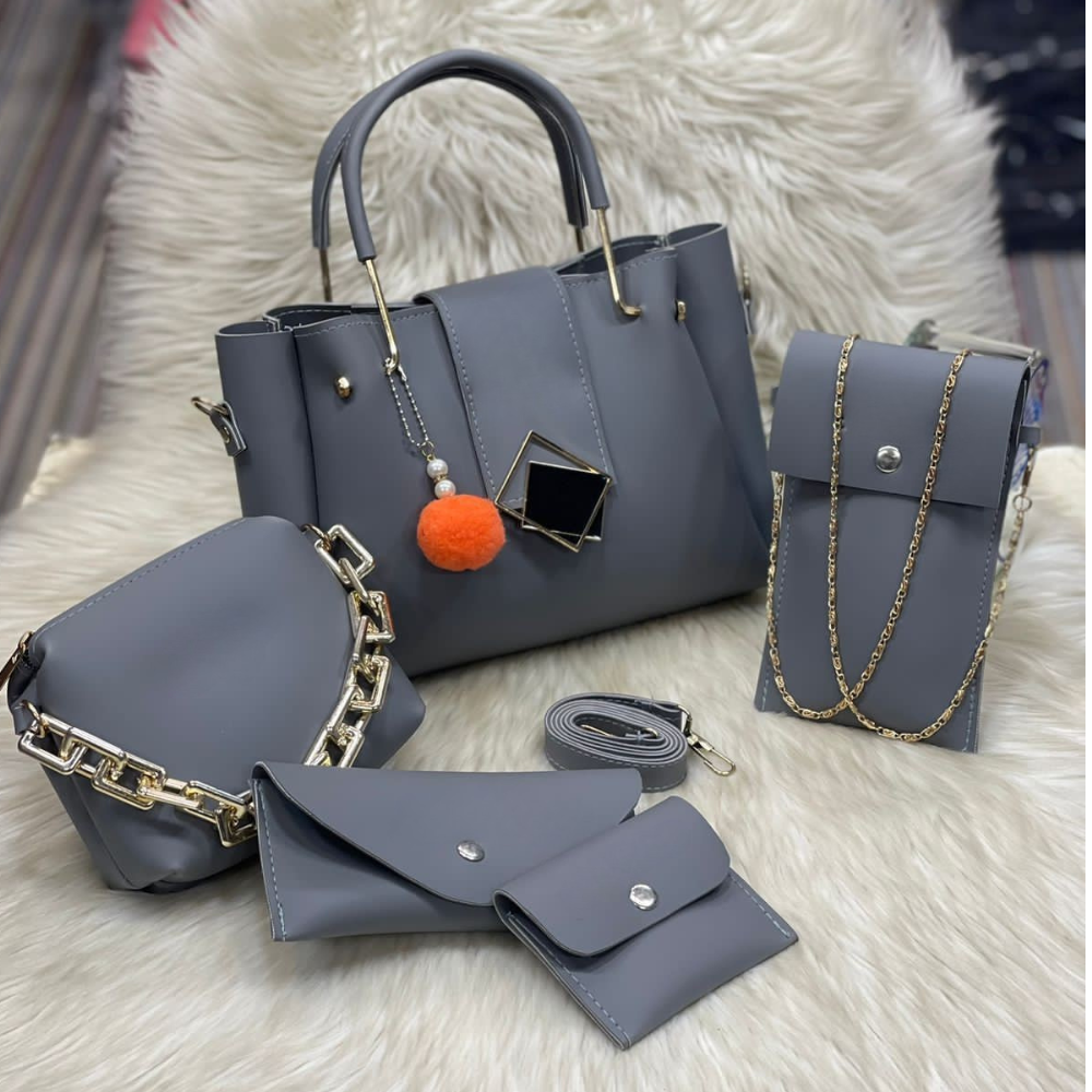 Leather 5 Pieces Bag Set