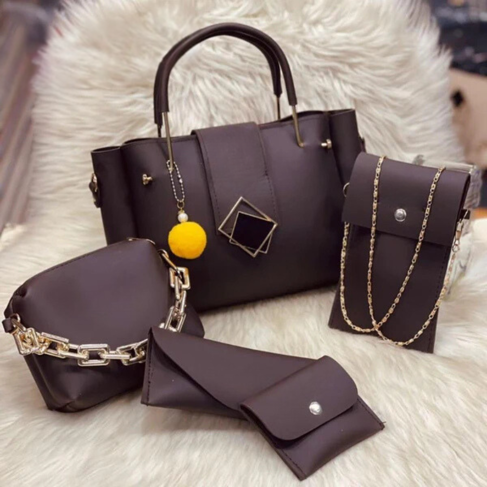 Leather 5 Pieces Bag Set