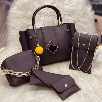Leather 5 Pieces Bag Set