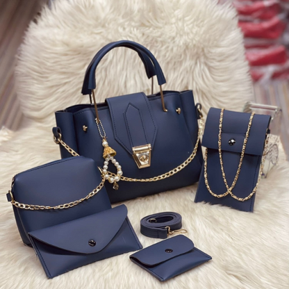 Leather 5 Pieces Bag
