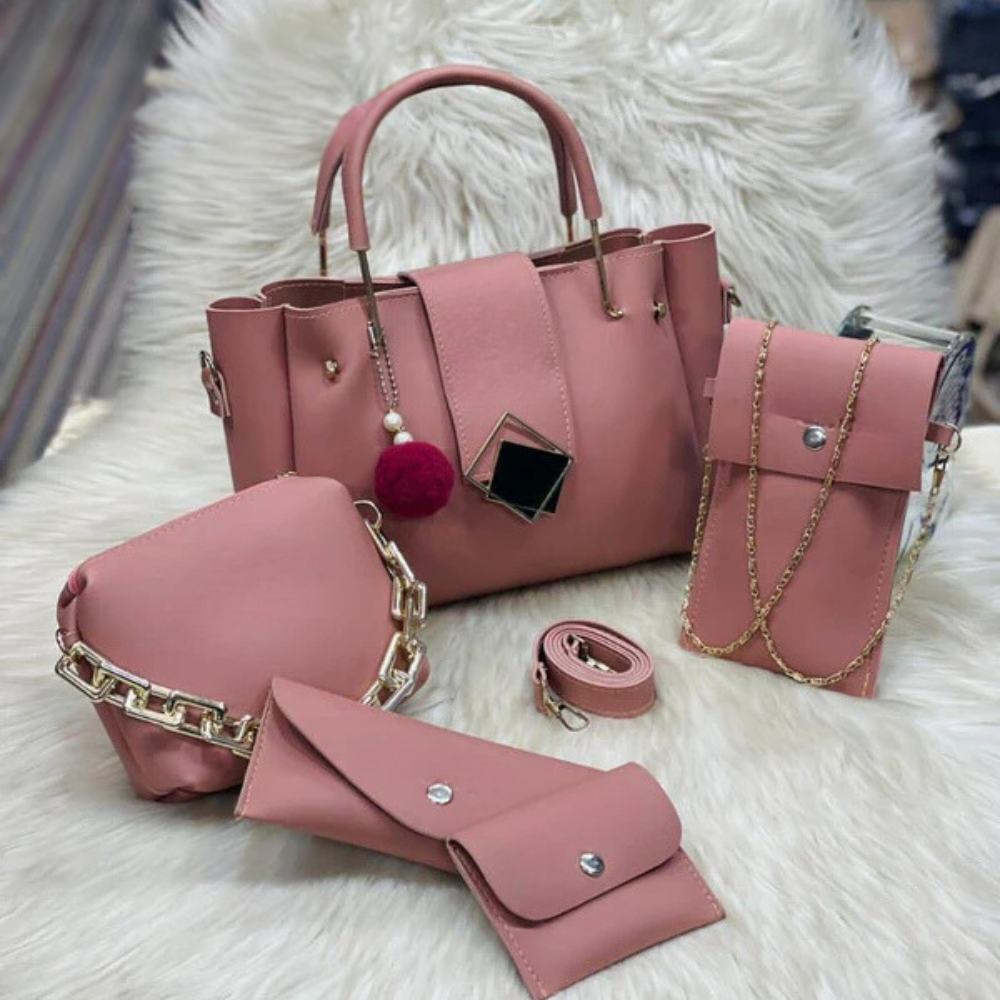 Leather 5 Pieces Bag Set