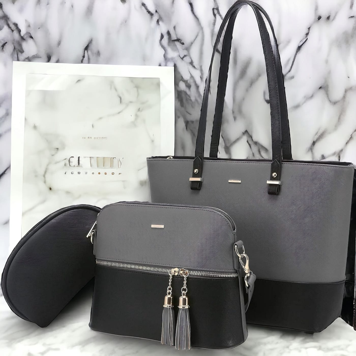 Versatile 3-Piece Handbag