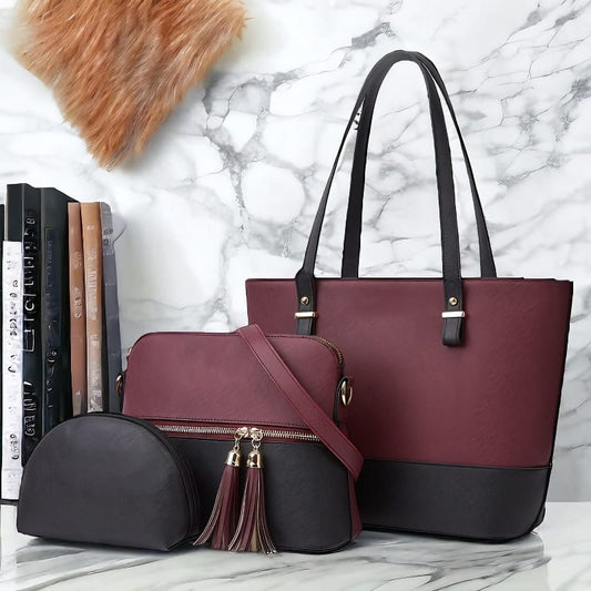 Versatile 3-Piece Handbag