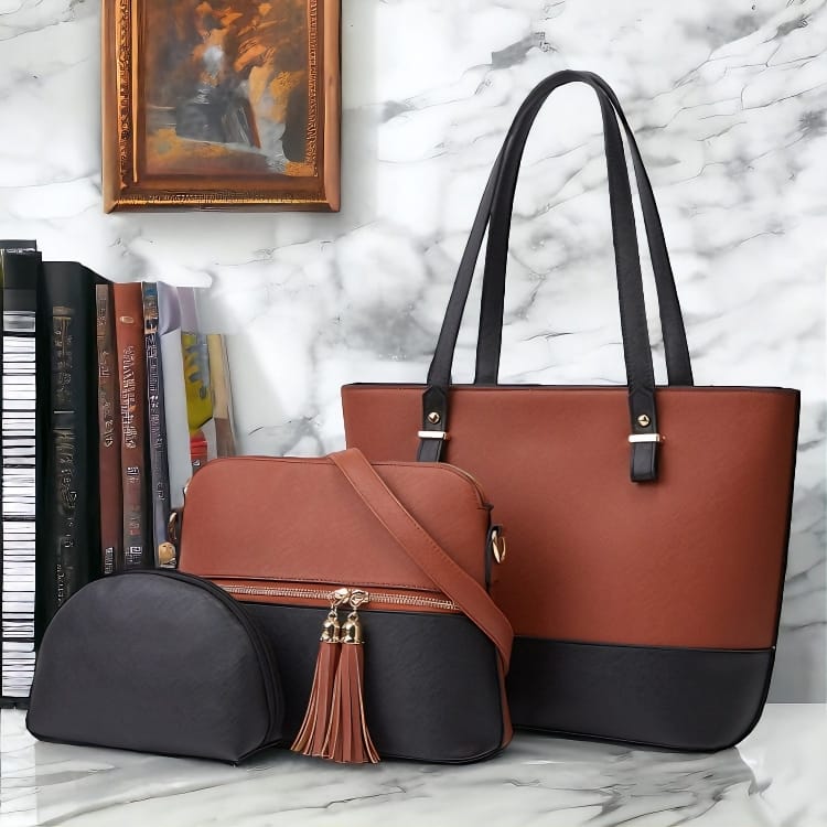 Versatile 3-Piece Handbag